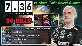 Yatoro 736 Clinkz Carry New Patch vs Skem Tofu Seleri Server EU PROS STACKED Dota 2 [upl. by Anitsugua]