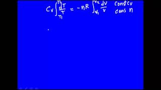 Reversible adiabatic expansion [upl. by Alten564]