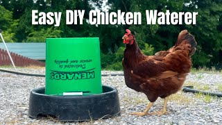 Easy DIY Chicken Waterer [upl. by Crescint431]