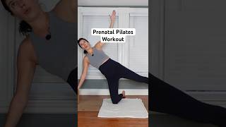 Prenatal Pilates workout at home with a band and block prenatalpilates pregnancypilates [upl. by Lessur]