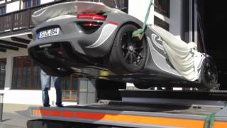 3x Porsche 918 Spyder on the Road  with Walter Röhrl Harry Metcalfe and Jochen Übler  1080p HD [upl. by Antonin220]