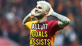 Mauro Icardi • All 17 Goals amp Assists 2324 [upl. by Yvad914]