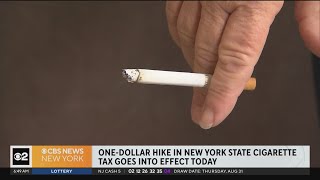 Tax hike today on New York cigarettes [upl. by Katharine]