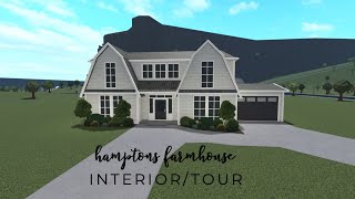 Bloxburg  Hamptons Farmhouse  Interiortour [upl. by Drofdeb]