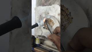 Gold Pandent design How to learn gold work How is made gold jewellery ornaments makingvideo [upl. by Bradeord]