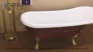 Best New Luxurious Red Acrylic Freestanding Clawfoot Soaking Bath Tub Bathtub C 3136 2 by Mesa [upl. by Naima]