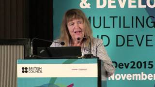 LangDev2015 Birgit BrockUtne  Plenary  Multilingualism in Africa [upl. by Otsirc175]