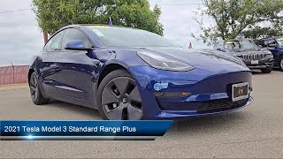 2021 Tesla Model 3 Standard Range Plus Sedan Tracy Stockton Modesto Manteca Antioch [upl. by Vonny]