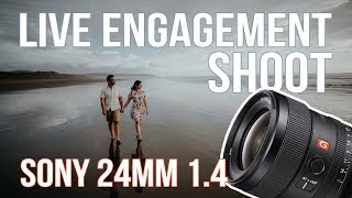 Live Engagement Shoot with the Sony 24mm 14 GM [upl. by Llenad39]