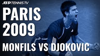 Gael Monfils vs Novak Djokovic Rolex Paris Masters 2009 Final Extended Highlights [upl. by Claudianus123]