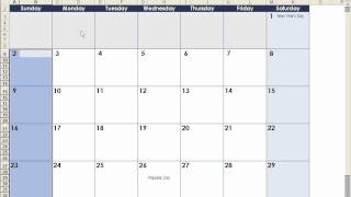 How to make a calendar in Excel [upl. by Akienom]