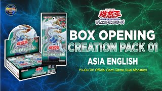 Yugioh OCG AE Asia English CREATION PACK 01 Unboxing [upl. by Eillah61]