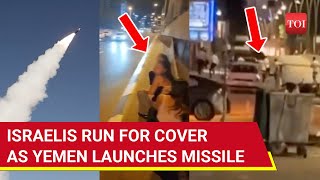 Ballistic Missile Attack On Central Israel 18 Injured In Tel Aviv As Israelis Run For Cover  Watch [upl. by Adnirem]