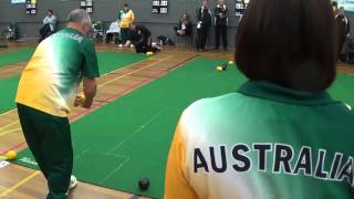 2015 TransTasman Indoor Bowls Mens Singles Medal Match Ashley Diamond vs Arthur Finch [upl. by Assek]