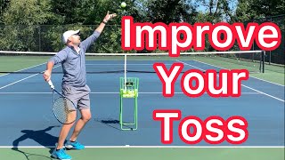 Improve Your Serve Toss Consistency 5 Easy Tennis Tips [upl. by Casie]