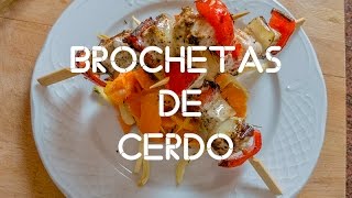 Brochetas de cerdo y boniatos [upl. by Mcintosh941]