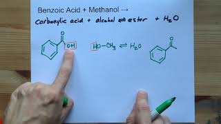 Benzoic Acid  Methanol   Methyl Benzoate  Water [upl. by Belanger]