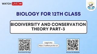 Biology Class 12th  Biodiversity and conservation Theory Part03 [upl. by Merlina]