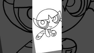 Drawing buttercup powerpuff girls drawing art digitalart sketch shorts [upl. by Neva]