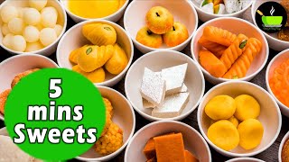 5 Minute Sweets Recipes  5 Minute Quick amp Easy Sweet Recipes [upl. by Oiramel]