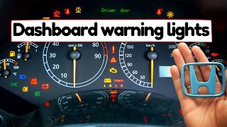 Honda Warning Lights Explained Meaning How to fix Important dashboard indicators in Your Car [upl. by Ahsinahs]