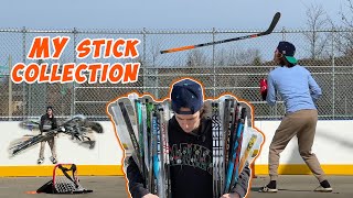 My current Hockey stick collection 🤯 [upl. by Enirhtak]