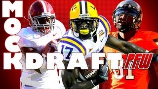 PFWs Final Mock Draft Blackmon to the Browns Mercilus in the top ten [upl. by Livesay371]