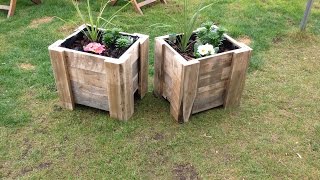 Building a pallet planter [upl. by Seyer112]