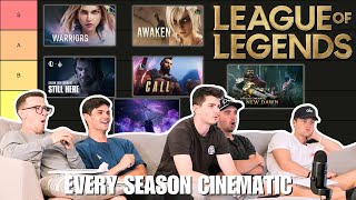 Arcane SUPERFANS ReactRank EVERY League of Legends Season Cinematic  REACTION [upl. by Drape]