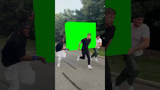 MrBeast Logan Paul and KSI running with the LUNCHLY Box meme  Green Screen [upl. by Alaehcim938]