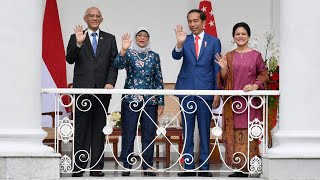 Penyambutan Kenegaraan Presiden Republik Singapura Istana Bogor 4 Februari 2020 [upl. by Haas]