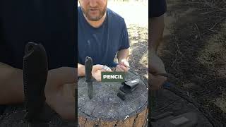 Make fire with a pencil sharpener [upl. by Otrebile]