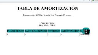 Tabla de Amortización Con php Bien Explicada [upl. by Bentley]