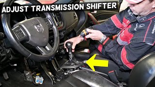 HOW TO ADJUST TRANSMISSION SHIFT CABLE LINKAGE TRANSMISSION NOT SHIFTING [upl. by Atinot389]