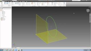 Autodesk Inventor Tutorial 23 Work Planes pt2 [upl. by Euqinu]