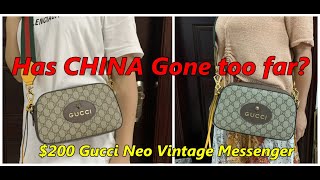 Real vs Fake Gucci Neo Vintage Messenger Bag Crossbody [upl. by Dlaner378]