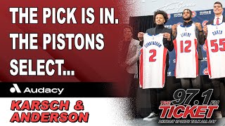 Pistons Should Trade Their Pick For A ReadyNow Player  Karsch and Anderson [upl. by Ydarb]