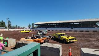 Goldendale 4th of July demolition derby 2024 Group A big cars heat 1 [upl. by Martel]