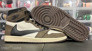 HOW GOOD ARE THEY  JORDAN 1 HIGH quotTRAVIS SCOTTquot MOCHA SNEAKER REVIEW [upl. by Currier]