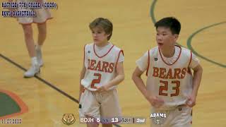 BDJH vs AJH Boys 7A Basketball Full Game [upl. by Rennoc654]