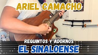 TABS El Sinaloense  Ariel Camacho  Tutorial  REQUINTOS  ADORNOS  Guitarra [upl. by Tebazile971]