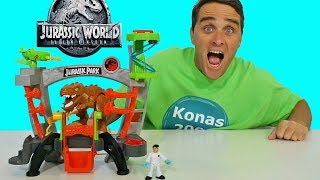 Imaginext Jurassic World Research Lab Playset   Toy Review  Konas2002 [upl. by Tellford]