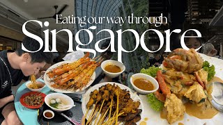 Eating our way through Singapore 🇸🇬 🦀 🍜  48 hours in Singapore VLOG [upl. by Sigismondo]