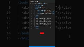 Create multiple div in one second👀 subscribehtml coding [upl. by Furey]