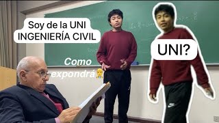 Profe de la UNIING CIVIL como exponen sus alumnos 🙄para su NOTA PC o PARCIAL [upl. by Moises]