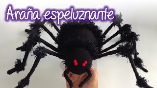 Araña espeluznante para Halloween  Halloween creepy spider [upl. by Martguerita]