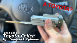 19941999 Toyota Celica  Ignition Lock Cylinder Removal [upl. by Ahsenik]