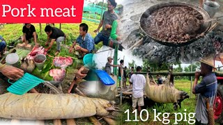 110kg pig  pork sey special local dish banaya memeMENjo official [upl. by Aiveneg738]