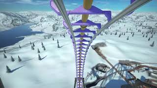 More Winter Fun  Vekoma® SLC  Front Row POV  PC  Unmodded  Planet Coaster [upl. by Nodlehs]