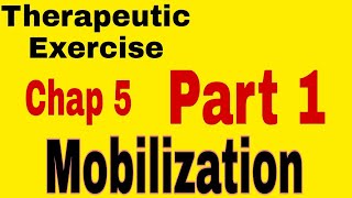 Therapeutic Exercise Chapter 5 Mobilization Basic Terms [upl. by Ellekcim531]